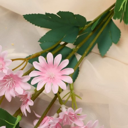 Artificial "Chrysanthemum" premium, 3.5x62 cm, pink-1