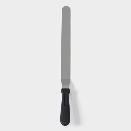 A blade-tank with a plastic handle, curved, 40 cm, working part 30 cm, black color-1