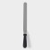 A blade-tank with a plastic handle, curved, 40 cm, working part 30 cm, black color