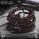 Bracelet Skin "Parun", brown color, d = 7.5 cm