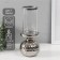 Ceramics candlestick, glass for 1 candle "Lodzhuar" d = 8 cm silver 10.5x10.5x26 cm