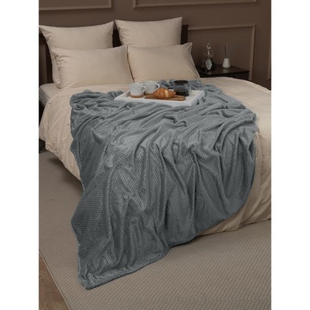 Texrepublic blanket, size 200x220 cm, gray color-8