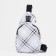 Women's sling bag made of artificial leather, white color