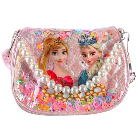 Children's bag on the valve, 6x12x16 cm, adjustable belt, pink mix-3