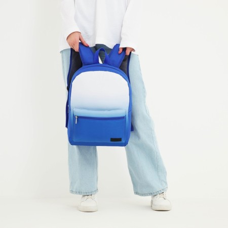 School textile school with a white gradient, 38x29x11 cm, blue color, lightning department-8