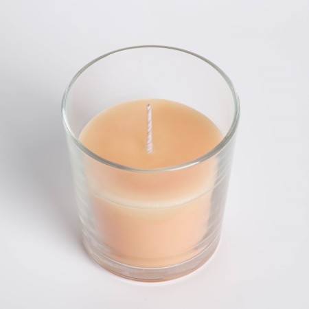 Candle in a smooth glass flavored "cappuccino", 8.5 cm-2