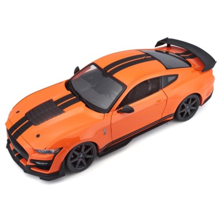MASTO DIE-CAST 2020 Ford Shelby GT500 machine, opening doors, 1:18, Orange color-5