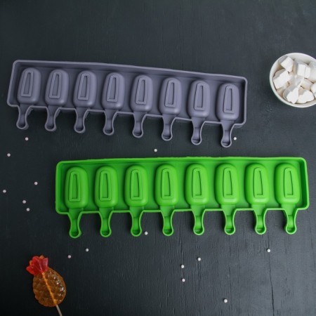 The ice cream uniform "Eskimo", silicone, 42 × 12 cm, 8 cells (6.8 × 3.8 cm), Mix color-5