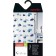 Peva Hugo bathroom curtains white and blue, 180 x 200 cm