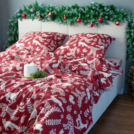 Bed linen Ethel 2 joint venture Christmas Time 175x215 cm, 200x220 cm, 70x70 cm - 2 pcs-7