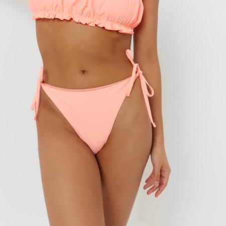 Women's swimsuit with a top bando minku color peach color, size 44-3
