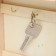 Keywood tree 6 hooks "Key and lock" Natural 29x7.5x23 cm