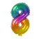 Foil ball 14 "number 8", gradient