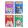 Notepad A7, 40 sheets in a cage on the crest "Animals", cover covered paper, mix