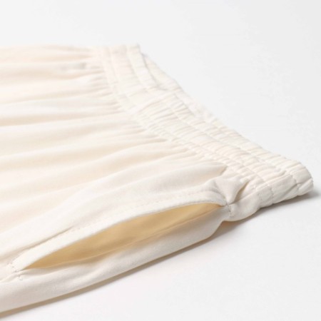 Homemade female set (T -shirt, trousers), milk color, size 44 (s)-7