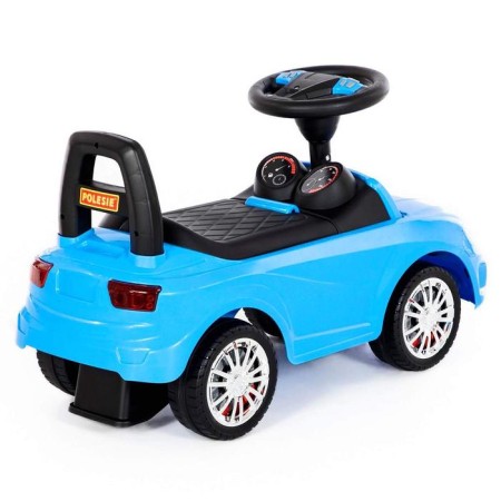 Supercar roller skate car No. 5 with a sound signal, blue color-3