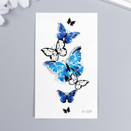 Tattoo on the body color phosphorus "Roy butterflies" 10.5x6 cm-1