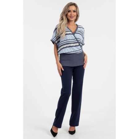 Women's vest, size 42, blue color-3