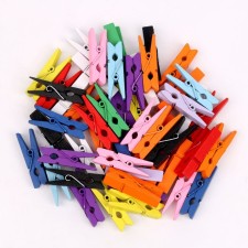 A set of clothespins for the decor 