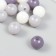 Plastic beads "from white to gray" glossy set 25 grams mix d = 1.6 cm