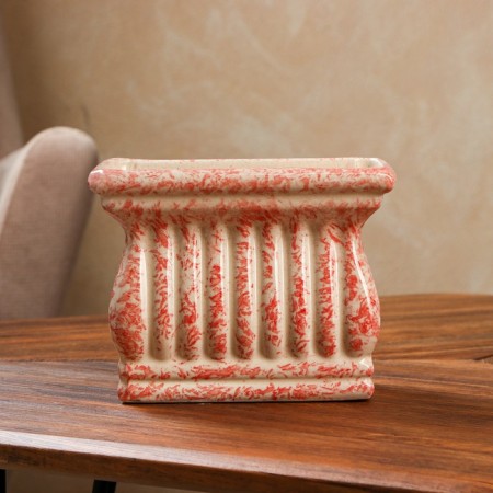 Kashpo "Antique", red, ceramics, 1 l, Iran-1