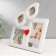 Photo frame plastic in 4 photos 6x6, 9x9, 10x15 cm "White Glasses" 28x27 cm