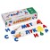 A set of wooden letters and 65 cards with the words "Learning letters. We make words "