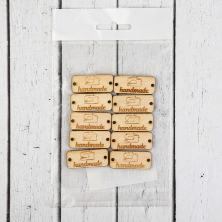 Wood patch "Sewing machine", 3.5 × 1.5 cm-1