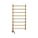 Domoterm electric heated towel rail "Stefano", 400 x 800 mm, 8 crossbars, lion, bronze