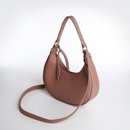 Women's bag Textura, baguette, small size, brown color-4