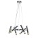Suspended Indigo lamp, 13006/6p Chrome. 6x28W, G9, 480x480x255/1365 mm