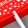 Gift folding box, packaging, “love”, 20 x 18 x 5 cm, without tape