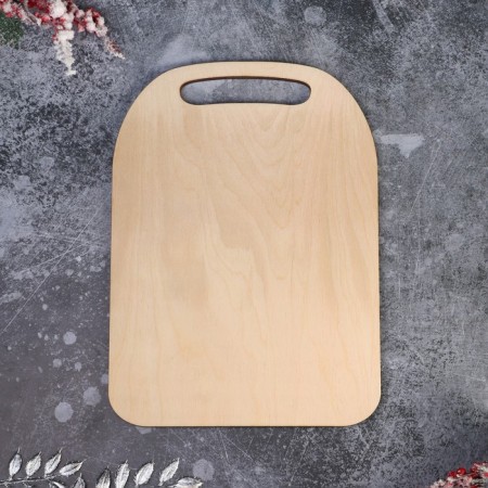Board cutting shade "Santa Claus on the machine 2024", 21.2 × 19.5 × 0.6 cm-3