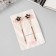 Invisibility for hair "Freya" (set 2 pcs) flower, 6 cm, pink gold