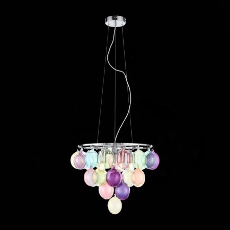 Suspension lamp ST LUCE. SL432.153.05. Sospiro. 5x60 watts, E27, 50x50 cm, chromium color-1