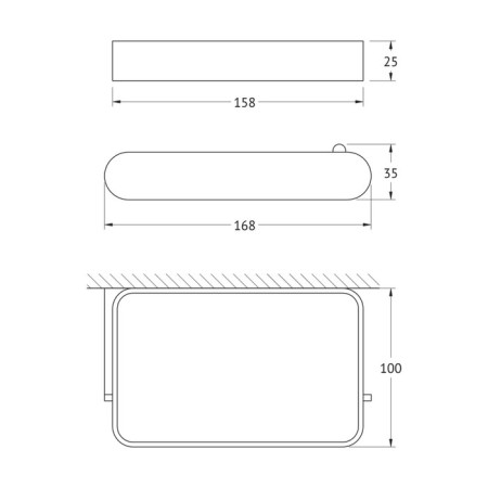 Toilet paper holder with black artwelle shelf-1