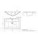 Sink uperwood Foster, furniture, 70 cm, rectangular