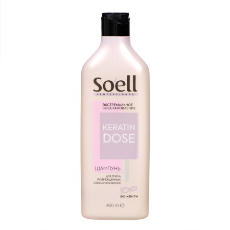 Soell Professional hair shampoo extreme recovery, 400 ml