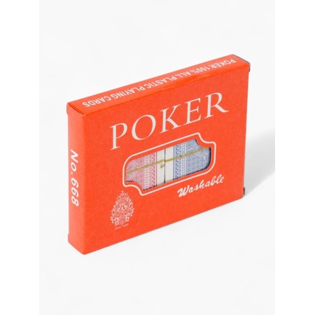 Plastic Plastic Cards 54 pcs "poker", 19 μm, map 5.5 x 8.5 cm, set 2 decks