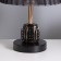 Table lamp "Claudia" 1x40W E27 1x5W LED Black/Transparent 21x21x34cm