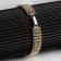 Bracelet with rhinestones "shine" four rows, white color in gold, 18 cm