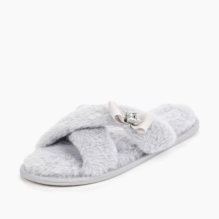 Slippers # 7 women, size 35.5, color gray color