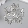 Decor Metal for creativity "Witch on a broomstick" Silver G039B931 set 30 pcs 1.1x0.9 cm