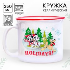 Кружка Новогодняя Holidays! Микки Маус и друзья, 350 мл