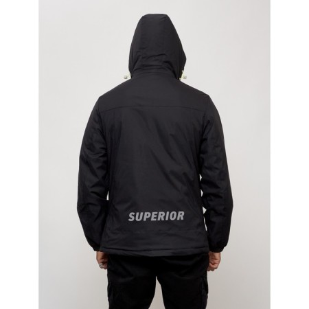 Sports male jacket, size 52, black color-12