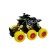 ATV, inertial mechanism, springs, 6 × 6, yellow