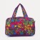 Road bag with lightning, 2 external pockets, a long belt, purple color