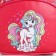 The backpack is unicorn, 20*8*23, lightning department, n/pocket, pink