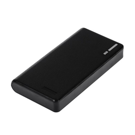 External battery Luazon PB-26, 15600 mAh, 2 USB, 1/2 A, flashlight, black-3