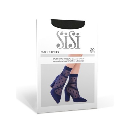 Sisi macropois 20 synthetic socks, single size, Nero color